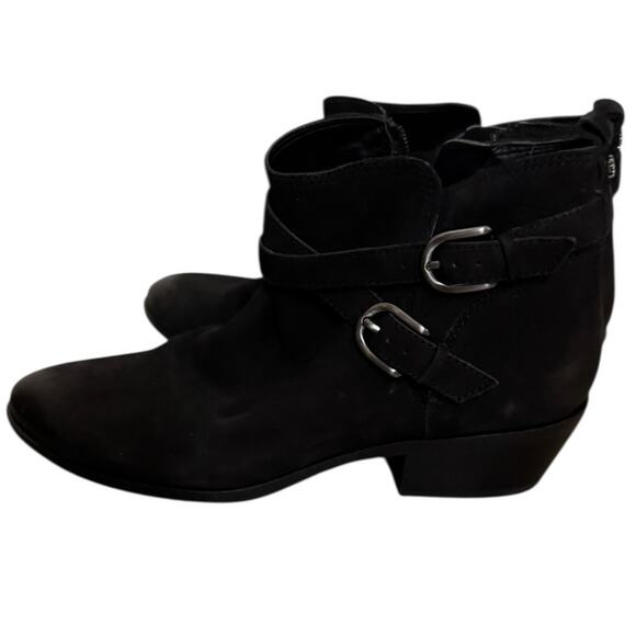 SAM EDELMAN Pearlie Black Leather Boots SZ 7.5 - Picture 3 of 10